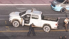 Bison police truck