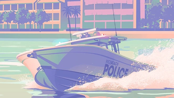 Contender 39ST-inspired police boat