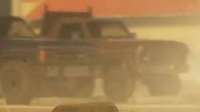 Ford F-Series-inspired flatbed truck